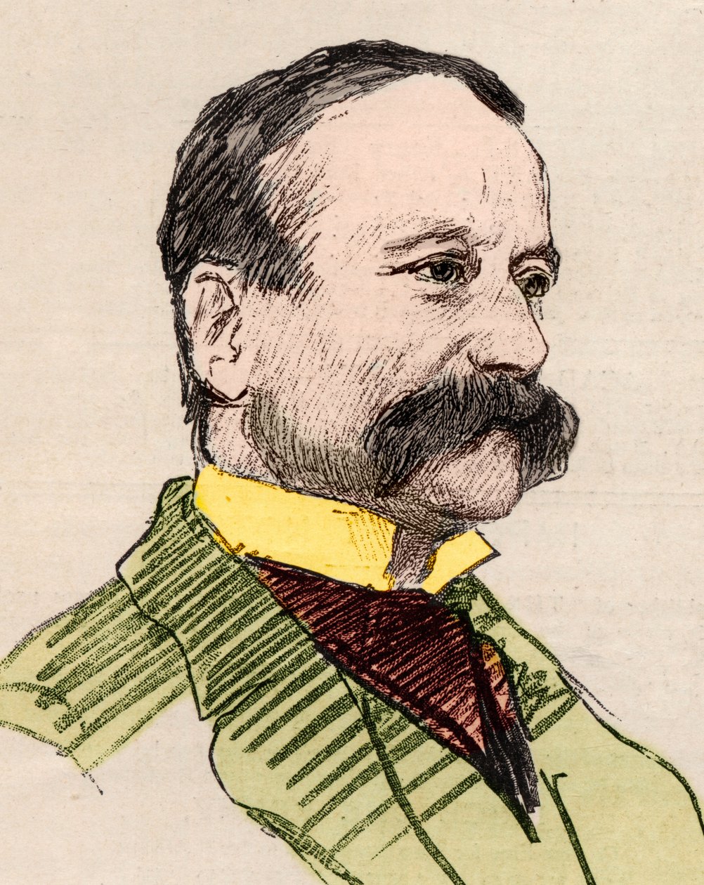 Porträtt av Arrigo (Enrico) Boito (1842-1918), italiensk poet, journalist, romanförfattare och kompositör. av English School