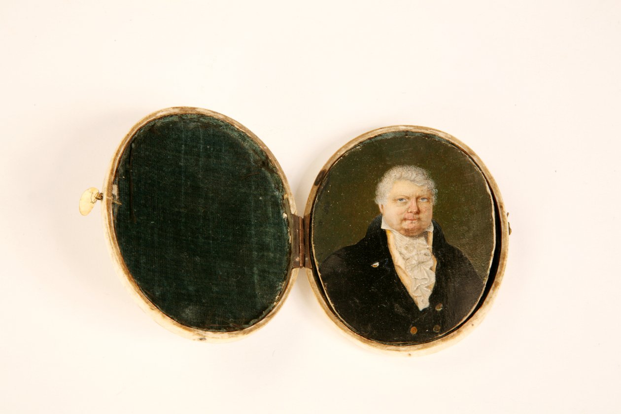 Porträtt av John Boles Watson, chef för Cheltenham Theatre, 1812 av English School