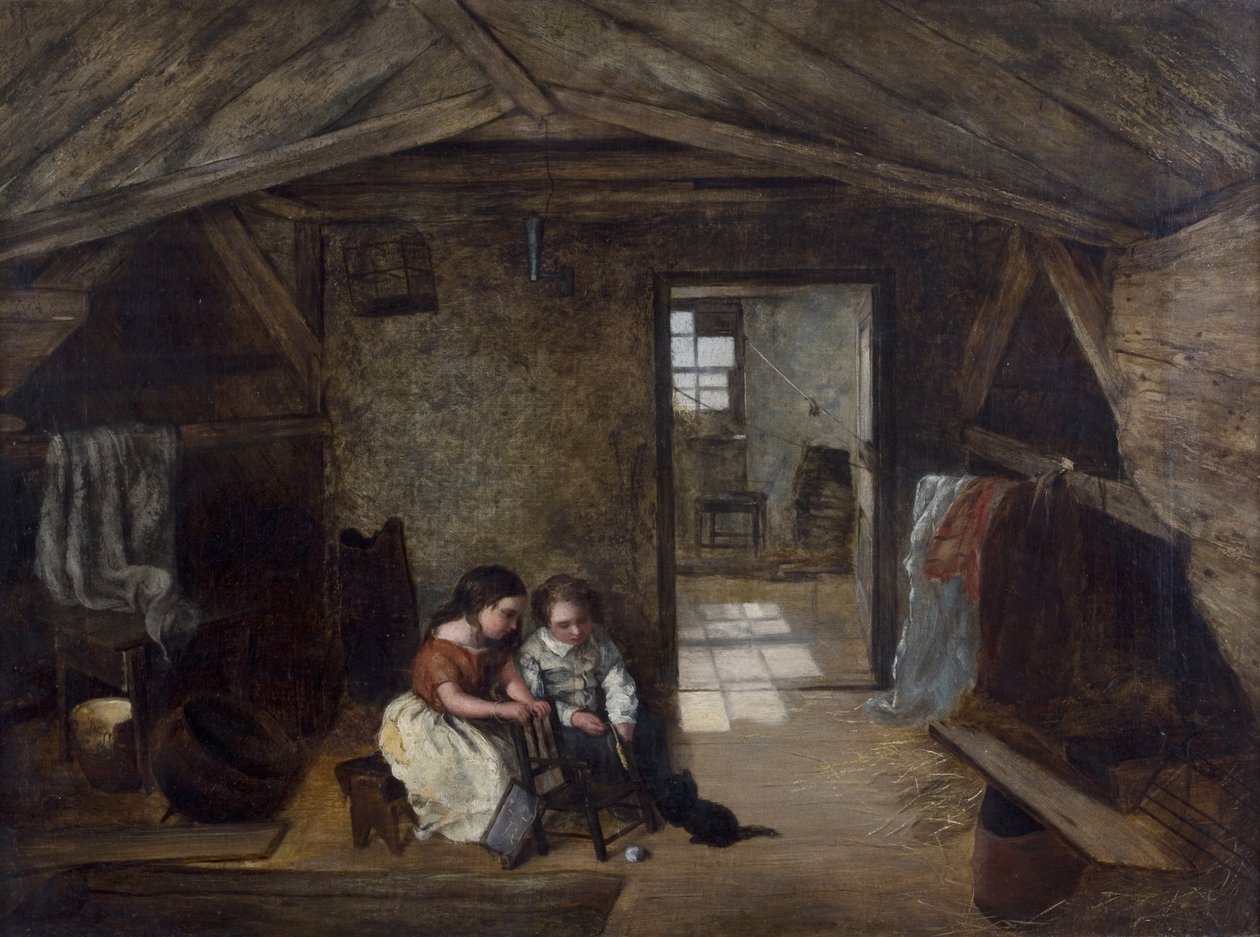 Reverend John Wesleys Study, Orphan House, Newcastle, 1856 av English School