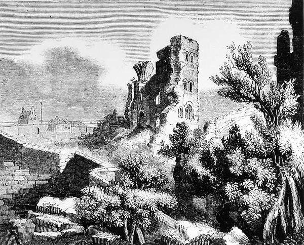 Ruinerna av Scarborough Castle av English School