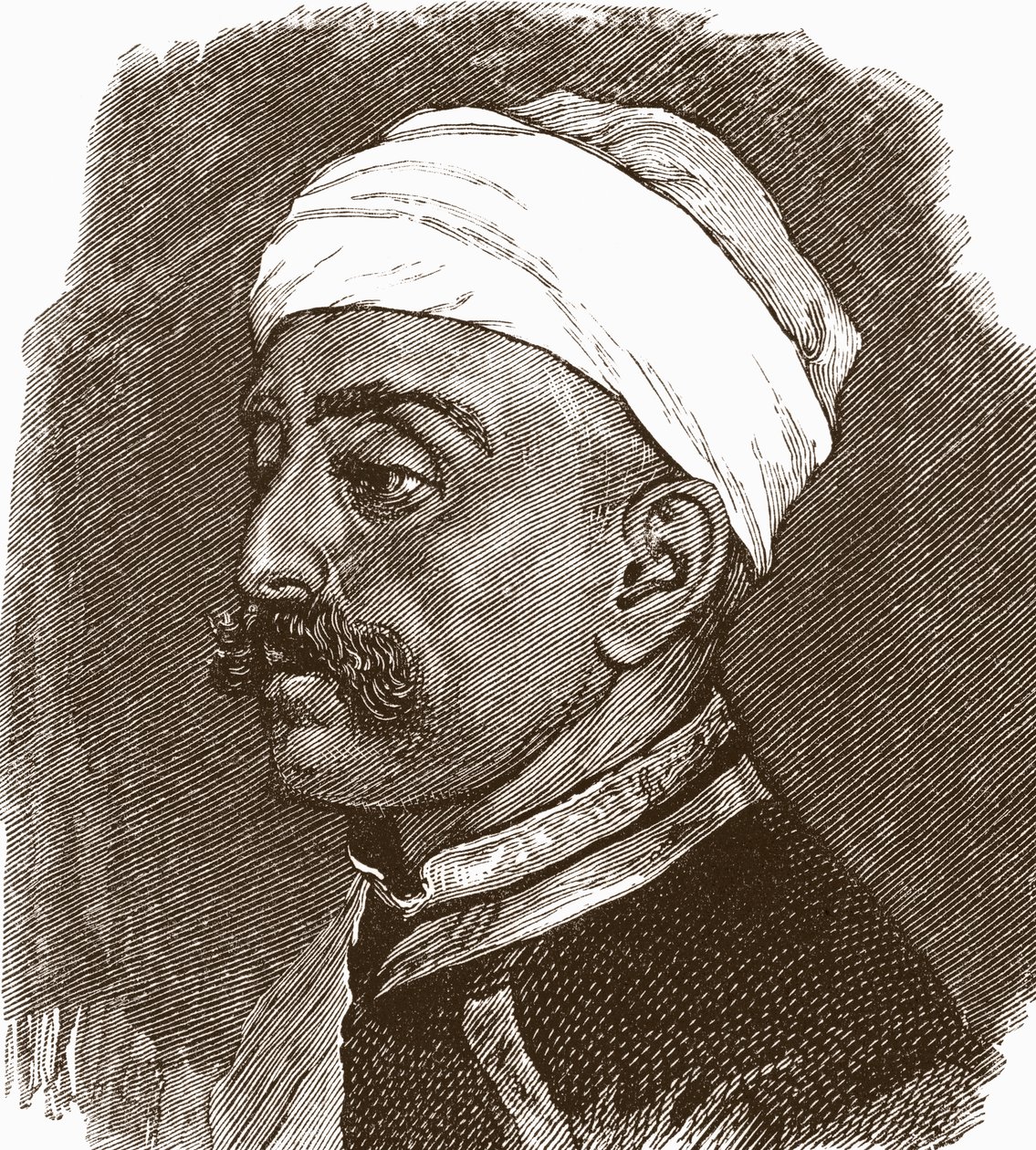 Sir Mir Turab Ali Khan, från The Magazine of Art, publicerad 1878 av English School