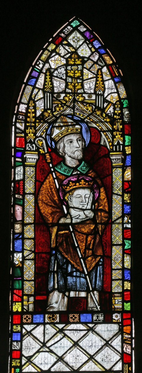St Cuthbert med St Oswalds huvud av English School