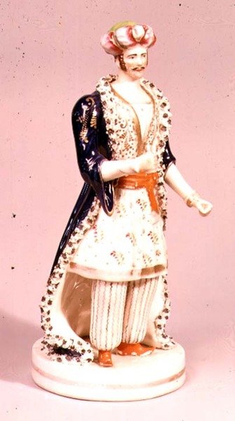 Teaterfigur av John Lloyd från Shelton, ca 1840 (keramik) av English School