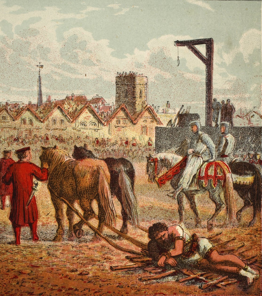 Wallace avrättad, pub. 1890 av English School
