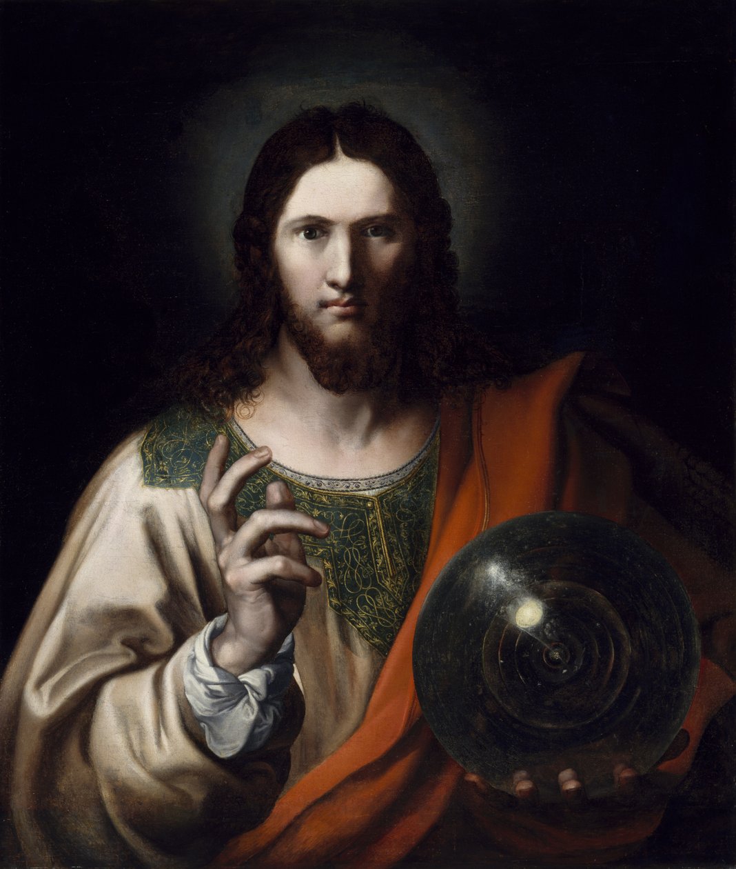 Salvator Mundi, tredje kvartalet av 1500-talet av Flemish School