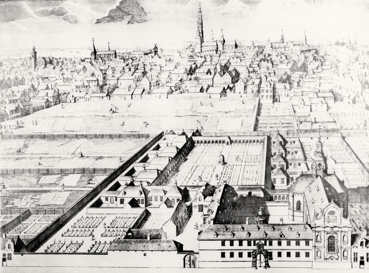 Utsikt över Antwerpen av Flemish School