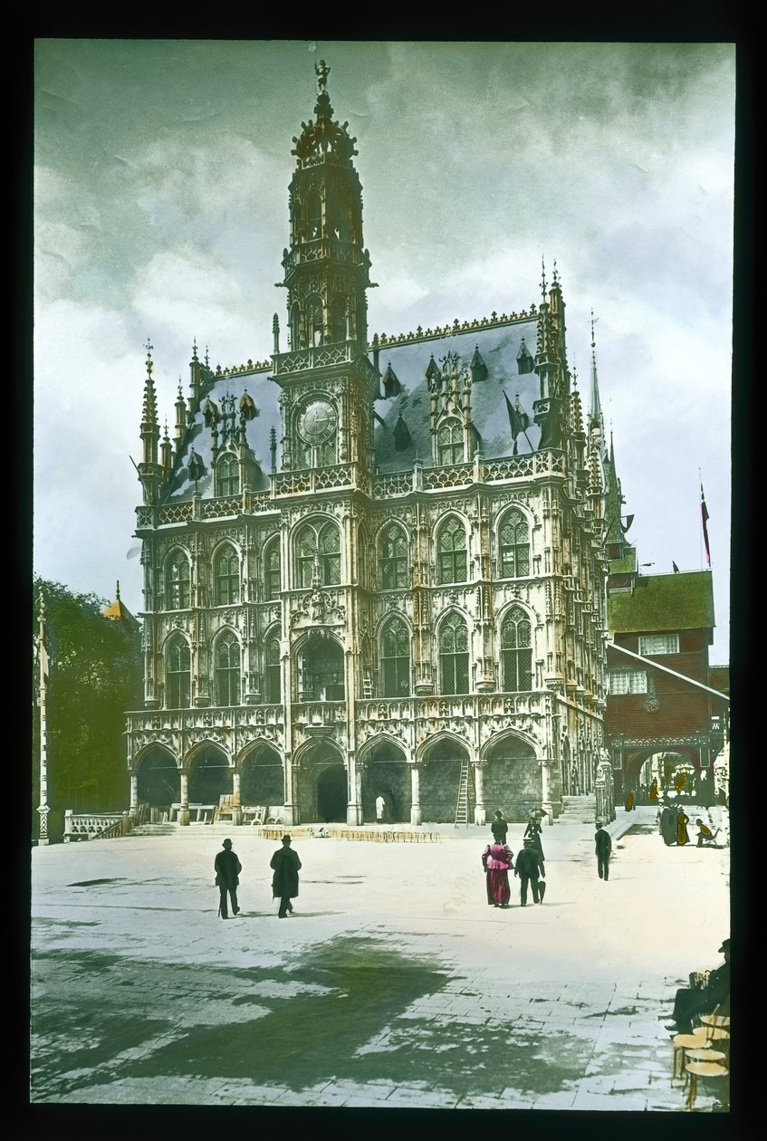 Parisutställning: Belgian Pavilion, 1900 (lanternbild) av French Photographer