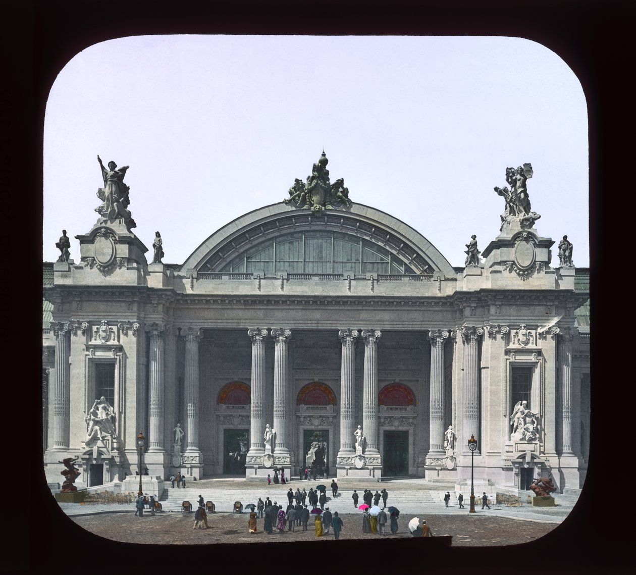 Paris utställning: Grand Palais, Paris, Frankrike, 1900 (lanternbild) av French Photographer