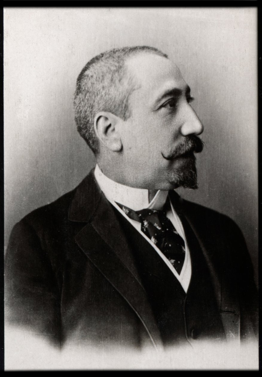 Porträtt av Anatole France (1844-1924), fransk poet, journalist och romanförfattare. av French Photographer