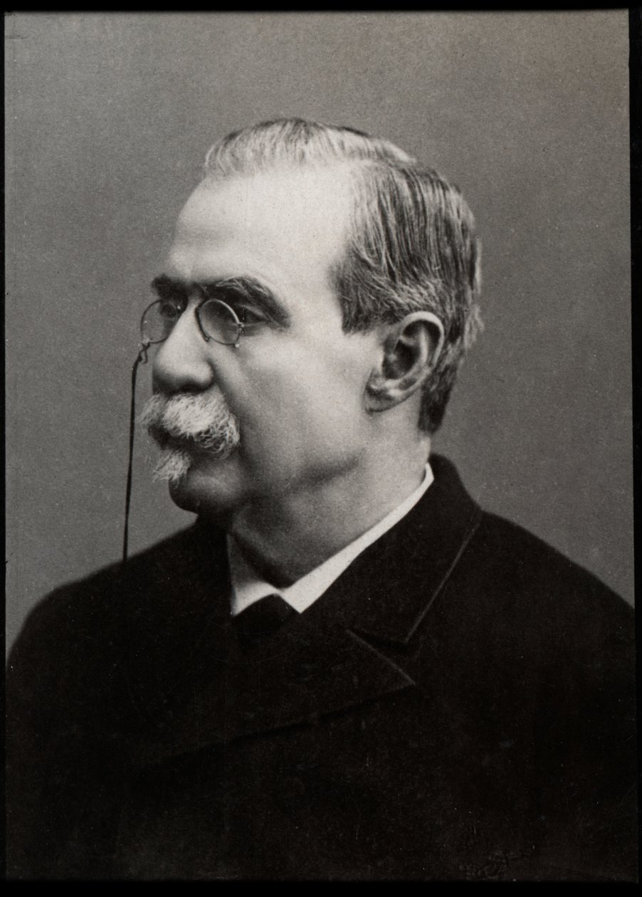 Porträtt av Antonio Canovas del Castillo (1828-1897), spansk politiker och historiker. av French Photographer