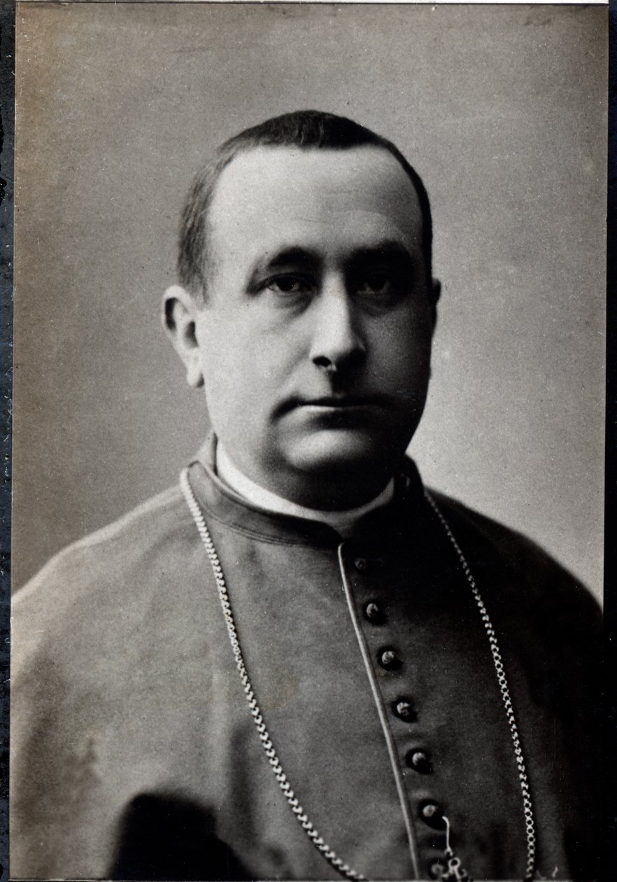 Porträtt av Camillo Siciliano di Rende (1847-1897), italiensk kardinal. av French Photographer