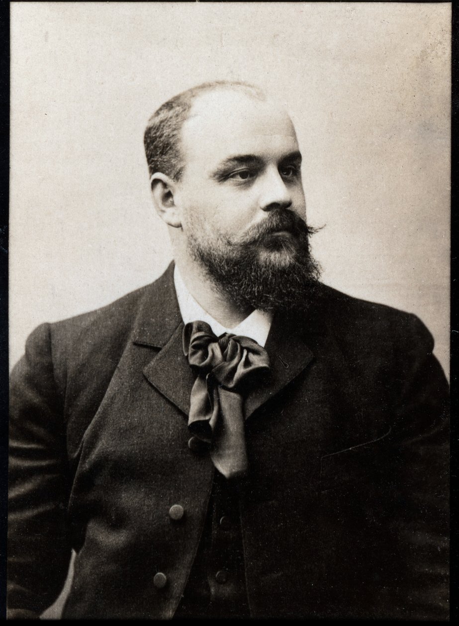 Porträtt av Charles Causse (1862-1905), fransk författare. av French Photographer