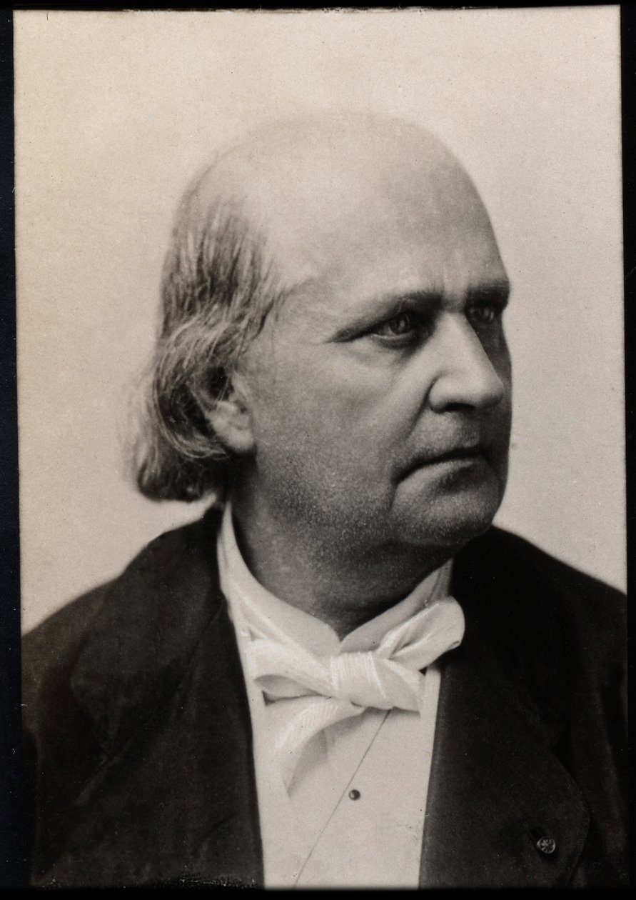 Porträtt av Charles Marie Leconte de Lisle (de lIsle) (1818-1894), fransk poet. av French Photographer