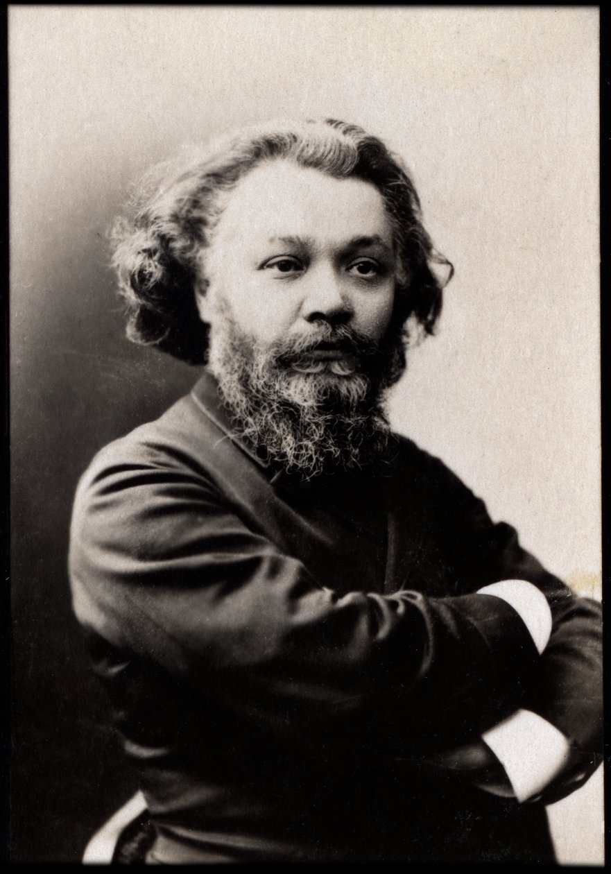 Porträtt av Clovis Hugues (1851-1907), fransk poet, journalist, dramatiker och romanförfattare. av French Photographer