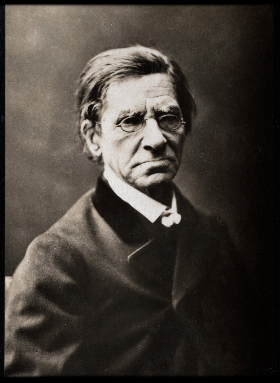 Porträtt av Emile Littre (1801-1881), fransk lexikograf och filosof. av French Photographer
