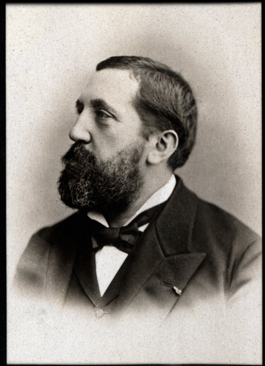 Porträtt av Emile Pessard (1843-1917), fransk kompositör. av French Photographer