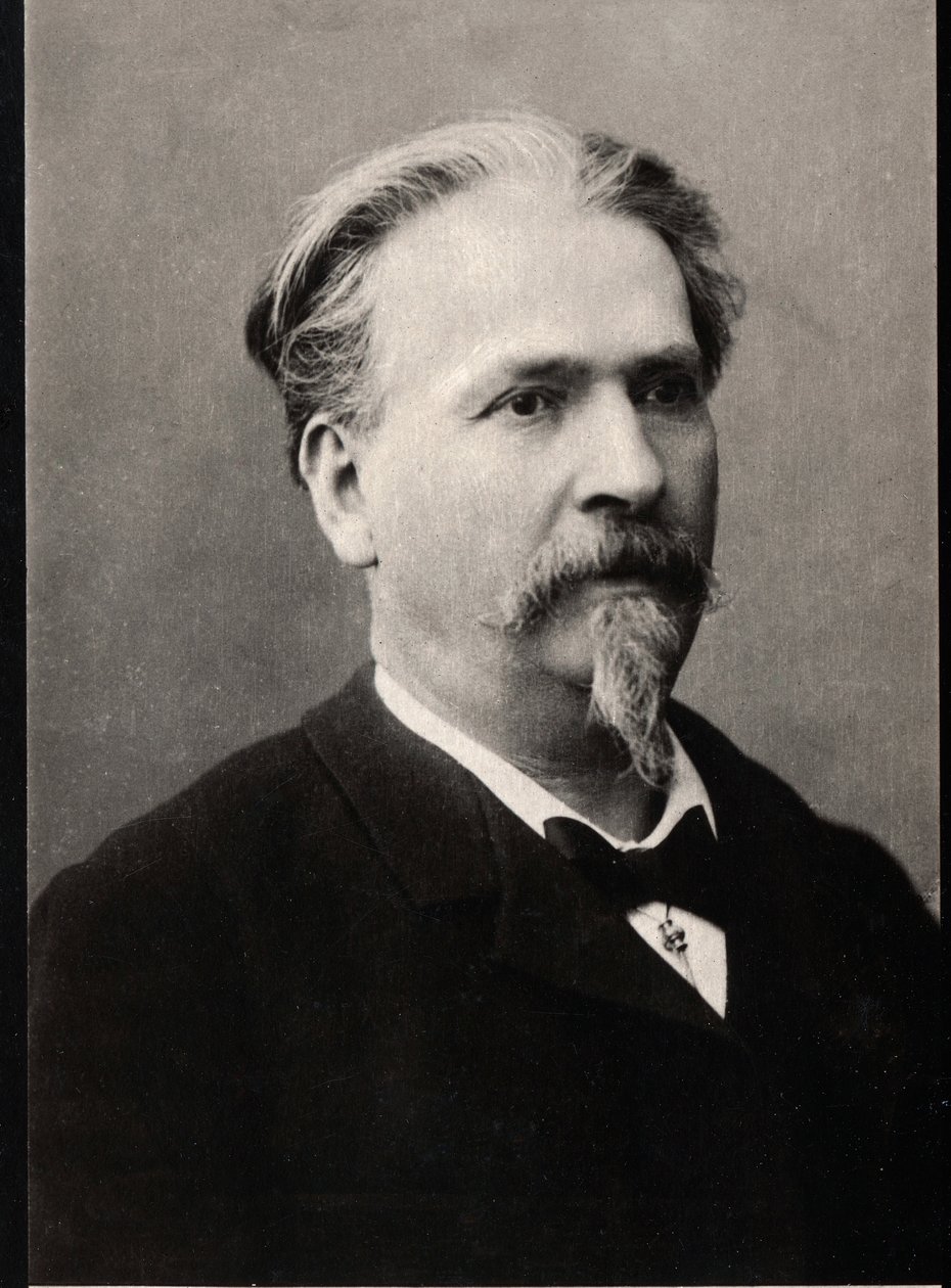 Porträtt av Frederic Mistral (1830-1914), fransk författare och poet. av French Photographer