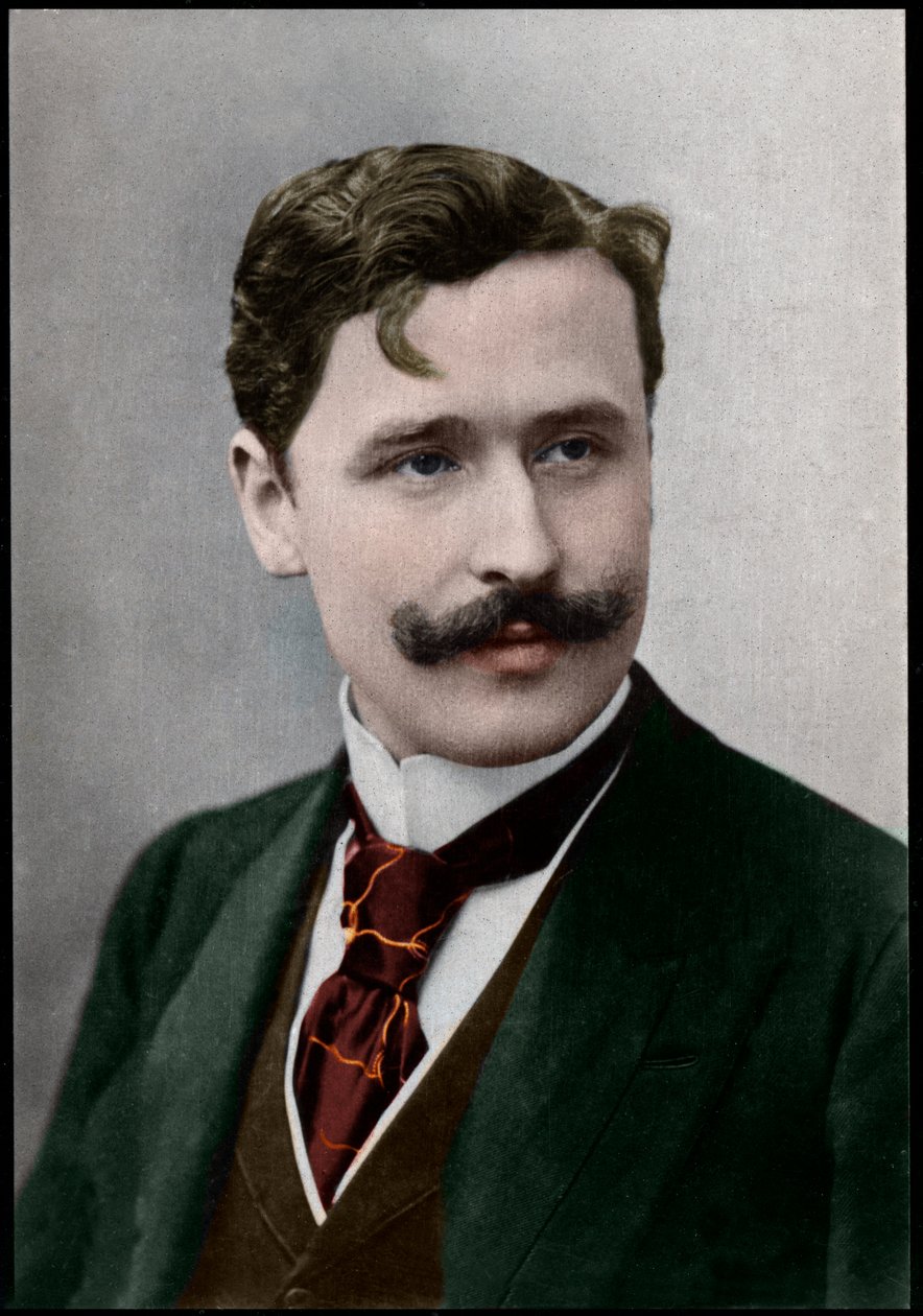 Porträtt av Georges Feydeau (1862-1921), fransk dramatiker. av French Photographer