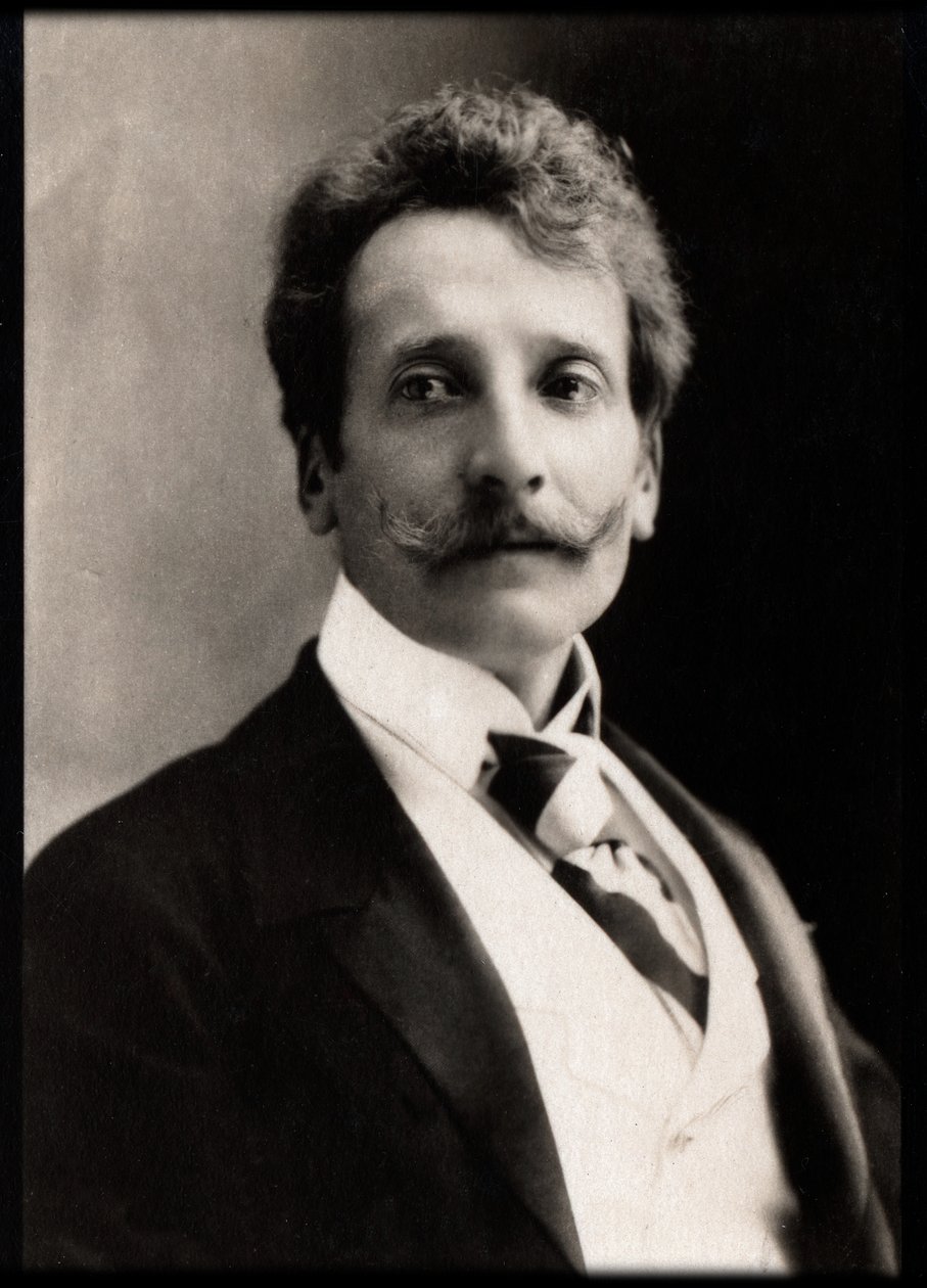 Porträtt av Georges Rodenbach (1855-1898), belgisk poet och romanförfattare. av French Photographer