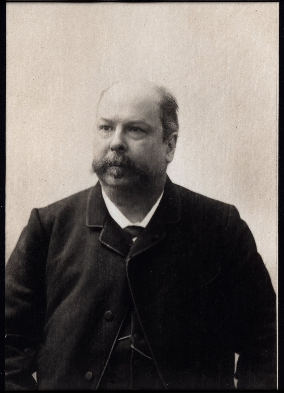 Porträtt av Henri (Henry) Meilhac (1831-1897), fransk dramatiker och operalibrettist. av French Photographer