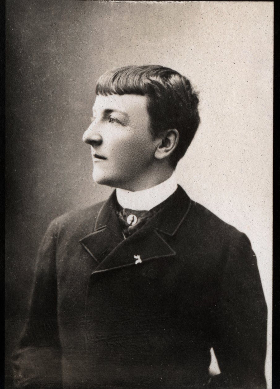 Porträtt av Jane Henriette Magre (1851-1916), fransk arkeolog och författare. av French Photographer