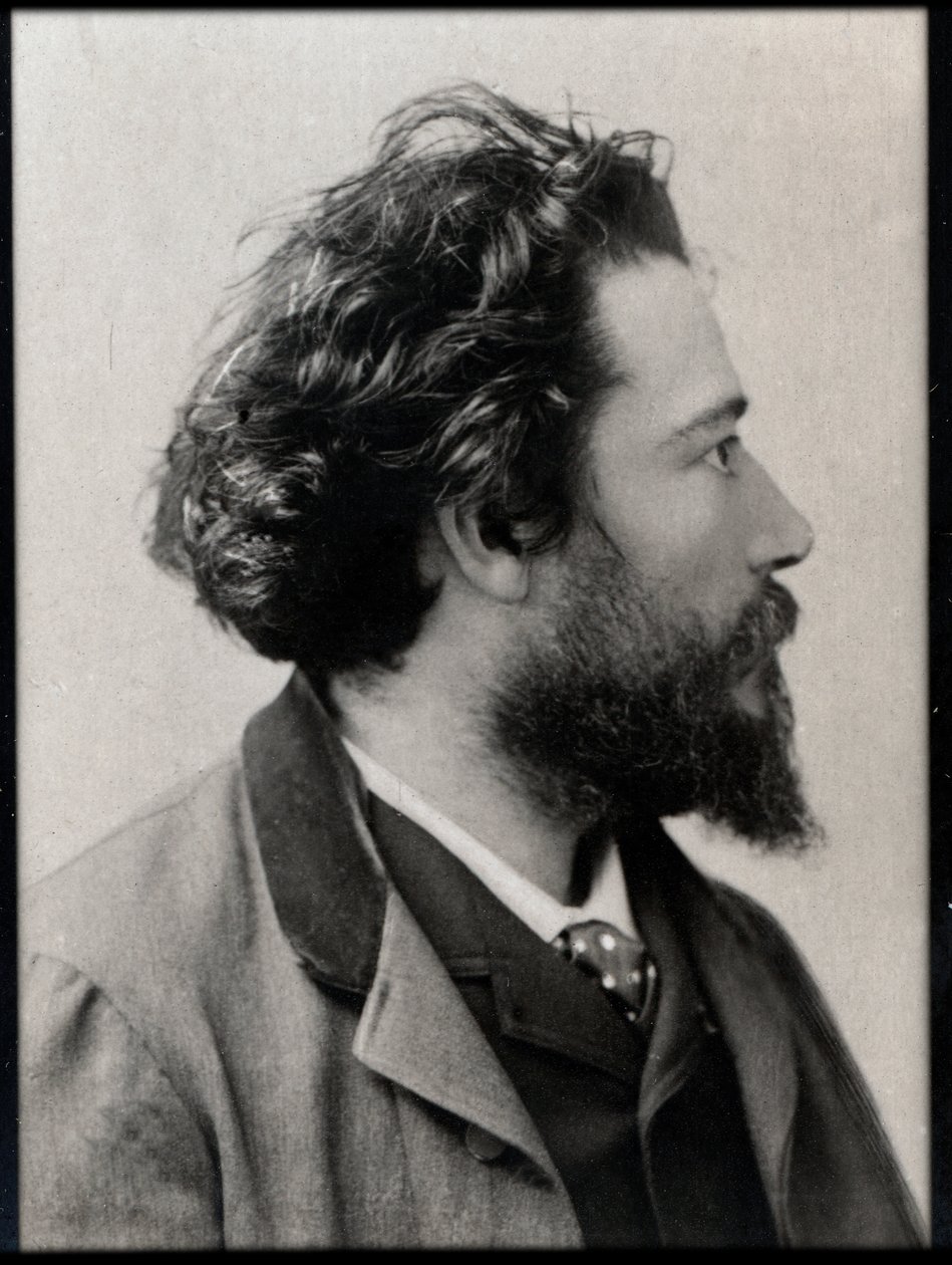 Porträtt av Jean Francois Victor Aicard (1848-1921), fransk poet, dramatiker och romanförfattare. av French Photographer