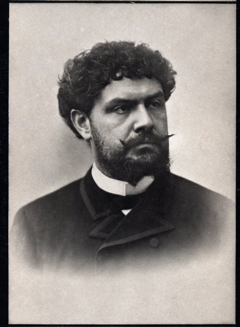 Porträtt av Jean Richepin (1849-1926), fransk poet, romanförfattare och dramatiker. av French Photographer