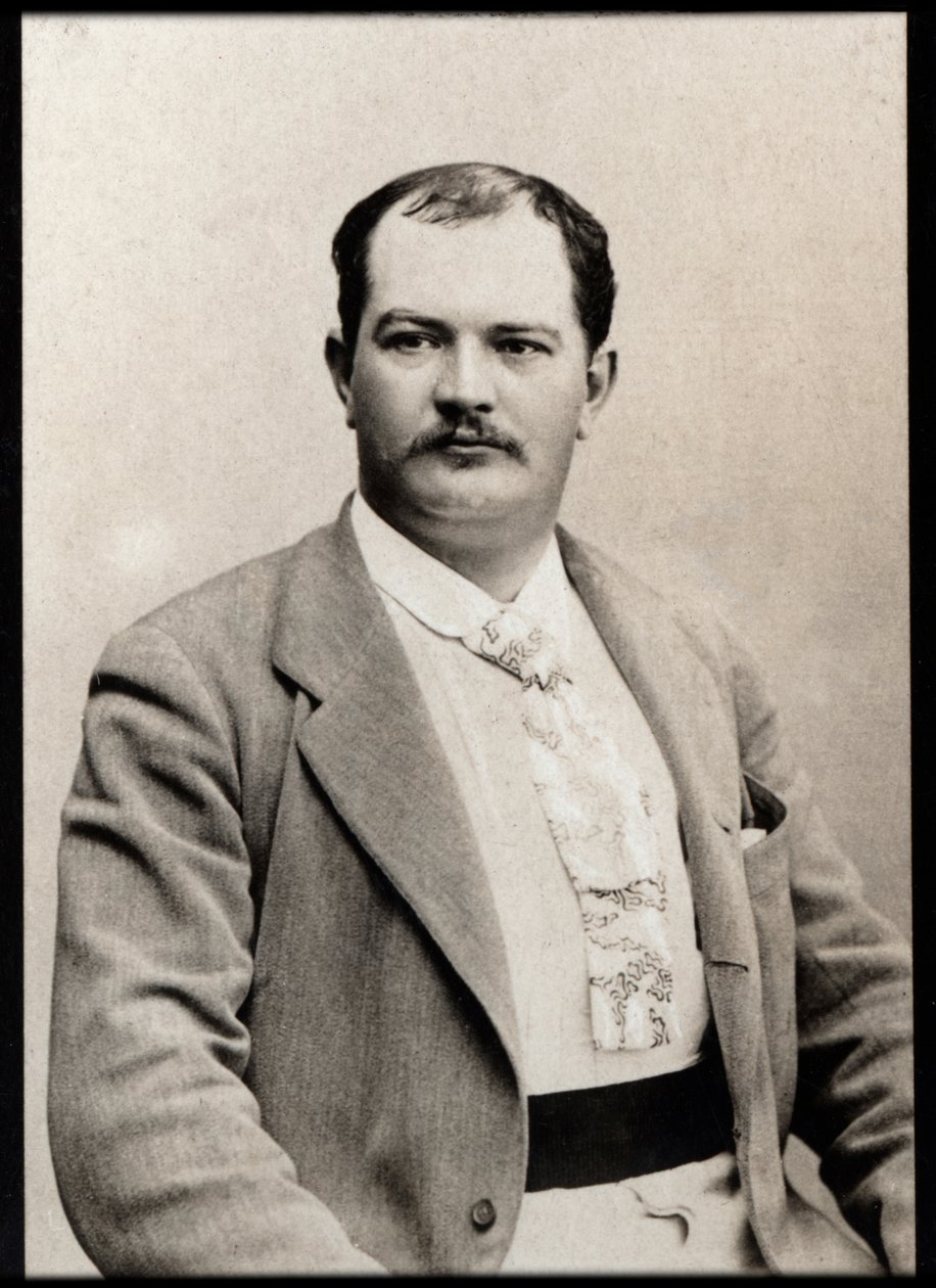 Porträtt av Leon Gandillot (1862-1912), fransk författare. av French Photographer