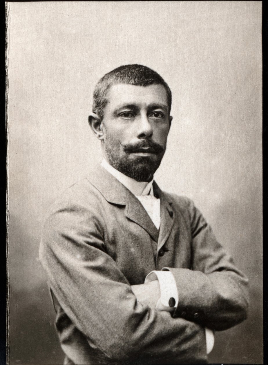 Porträtt av Louis Alexandre Antoine Mizon (1853-1899), fransk upptäcktsresande och kolonialadministratör. av French Photographer