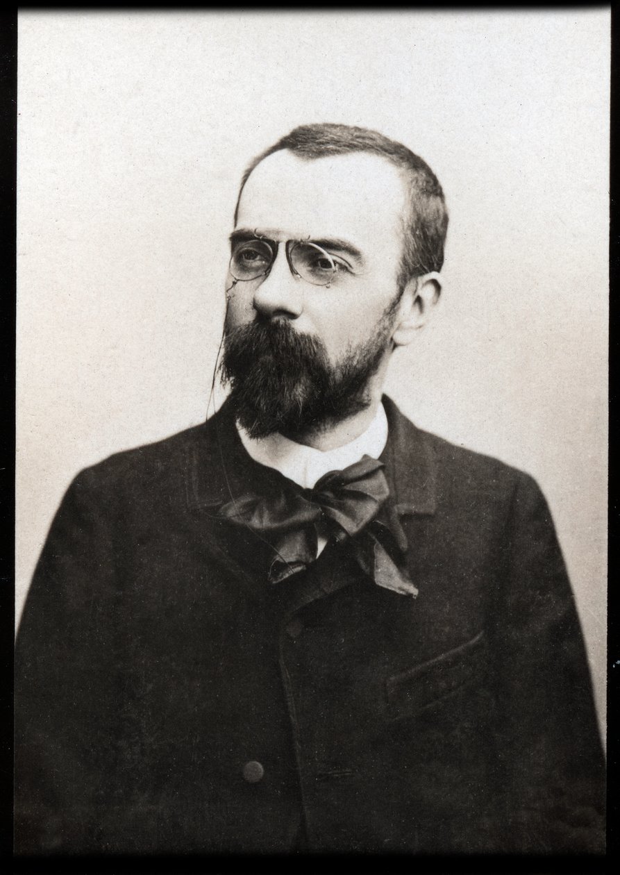 Porträtt av Louis Charles Bonaventure Alfred Bruneau (1857-1934), fransk kompositör. av French Photographer