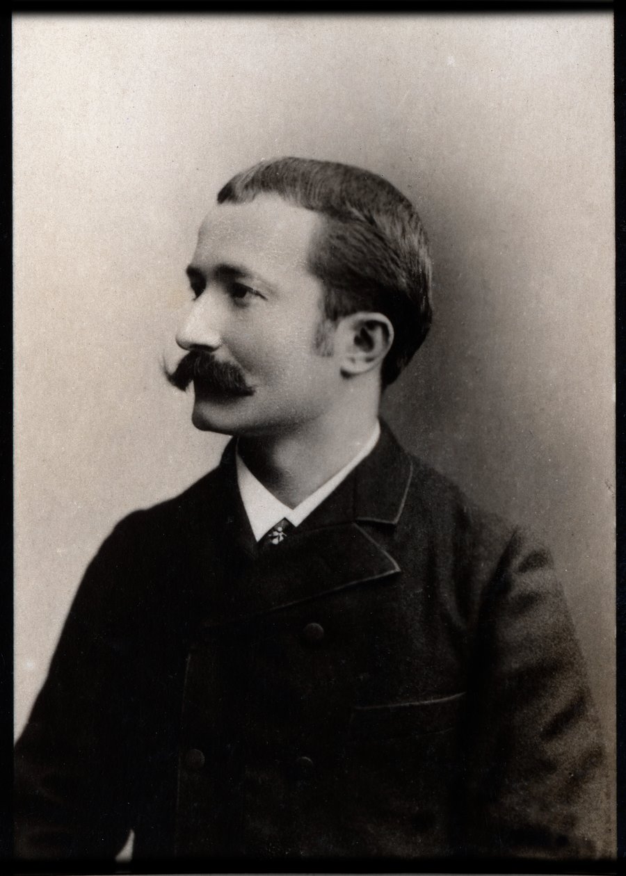 Porträtt av Louis Ganne (1862-1923), fransk dirigent och kompositör. av French Photographer