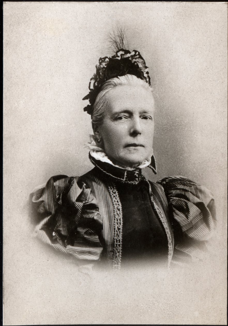 Porträtt av Marie Henriette av Österrike (1836-1902), drottning av Belgien. av French Photographer