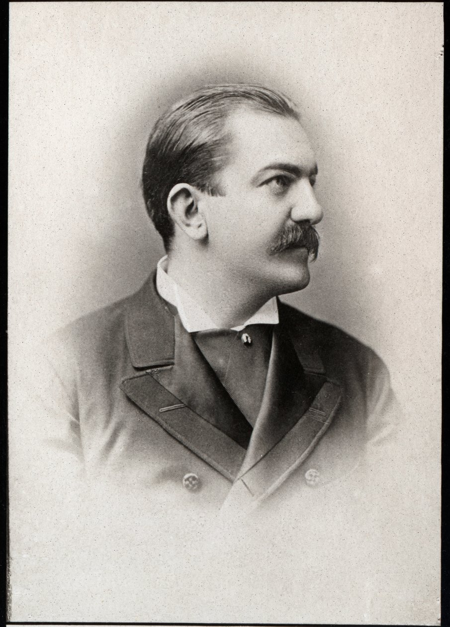 Porträtt av Milano I av Serbien (1854-1901), kung av Serbien. av French Photographer