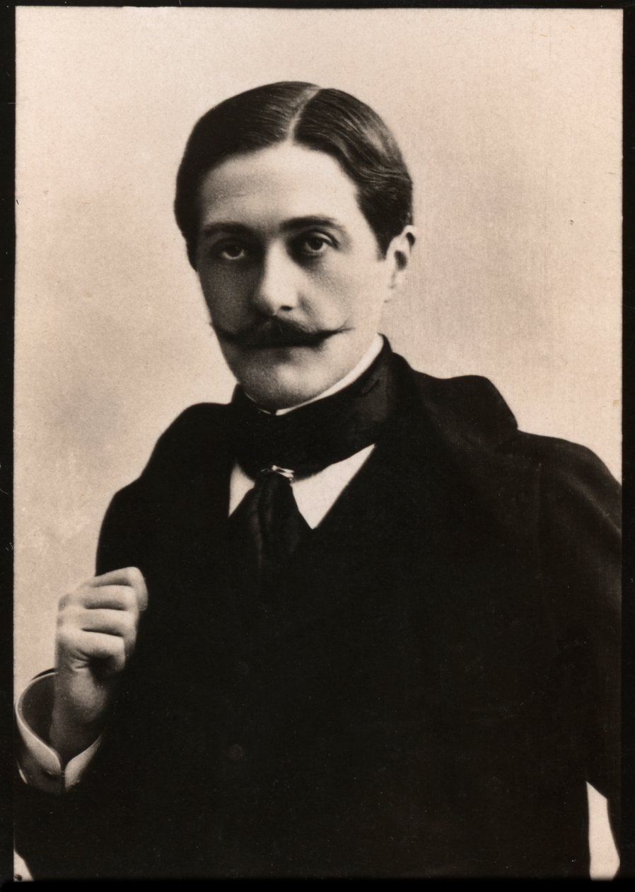 Porträtt av Paul Hervieu (1857-1915), fransk dramatiker och romanförfattare. av French Photographer