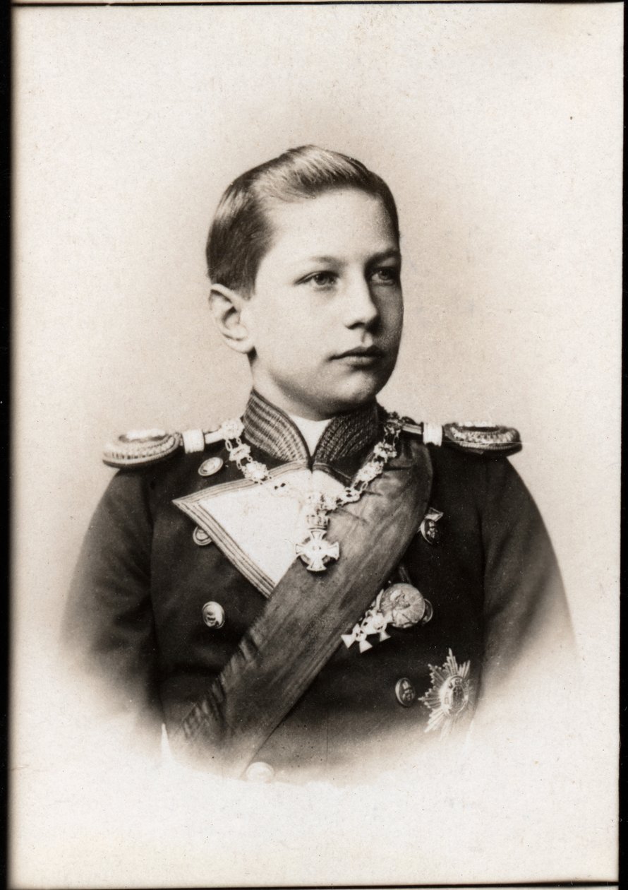 Porträtt av prins Adalbert av Preussen (1884-1948) av French Photographer
