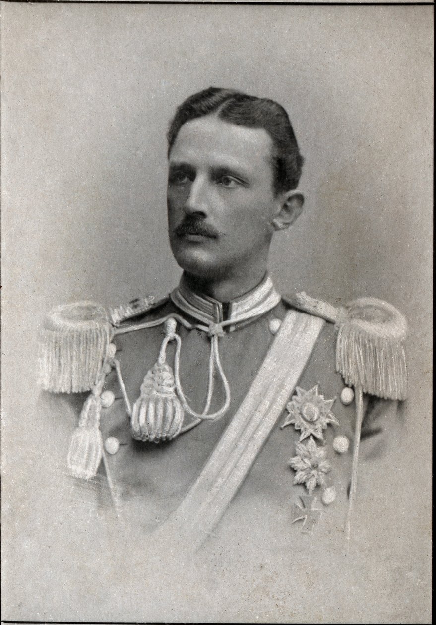 Porträtt av Prins Carl av Sverige (1861-1951). av French Photographer