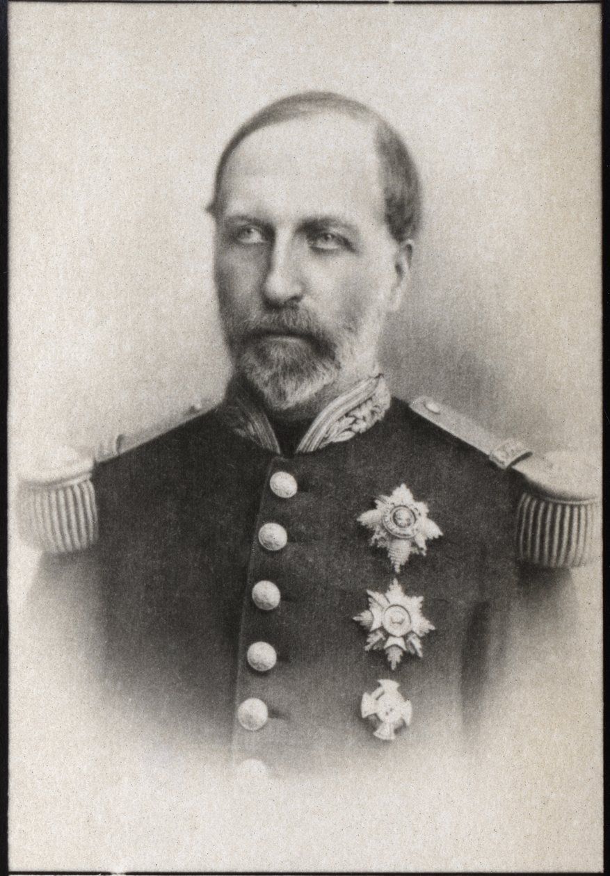 Porträtt av prins Philippe av Belgien (1837-1905) av French Photographer
