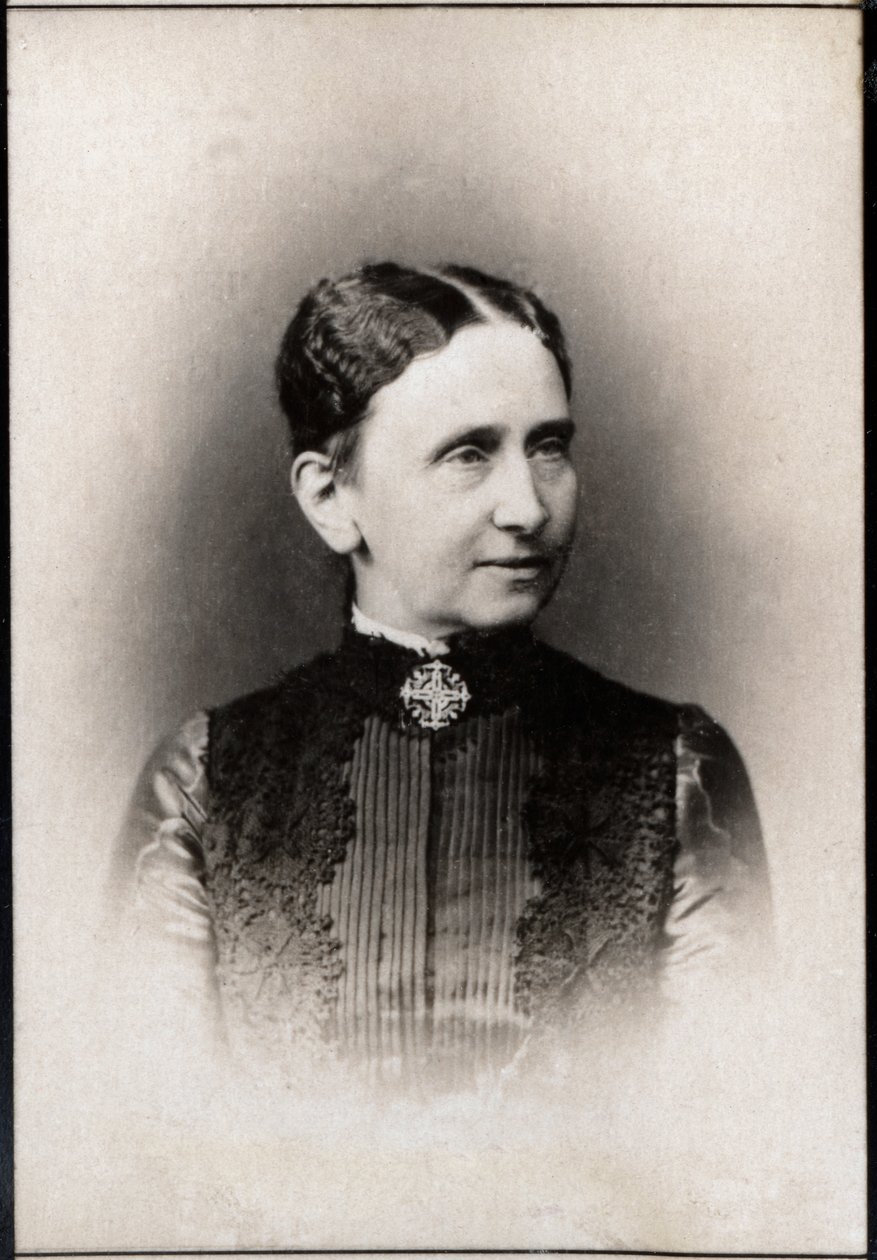 Porträtt av prinsessan Louise av Preussen (1838-1923), storhertiginnan av Baden. av French Photographer