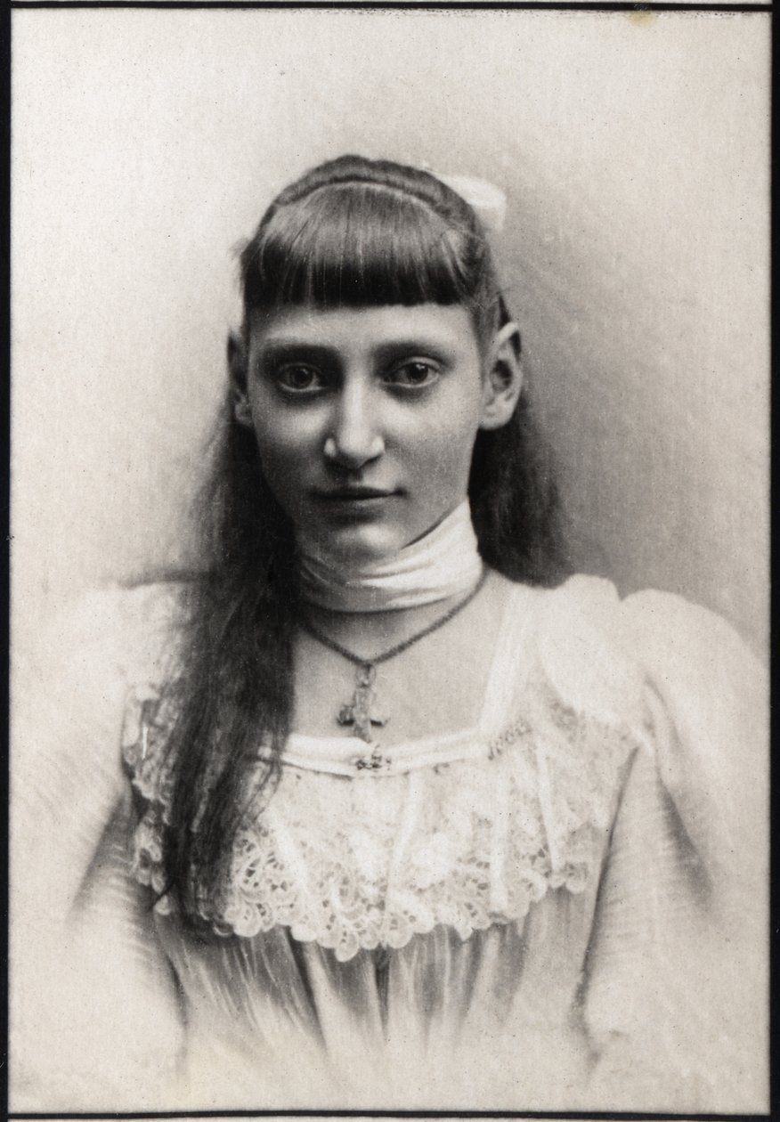 Porträtt av prinsessan Thyra av Danmark (1880-1945). av French Photographer