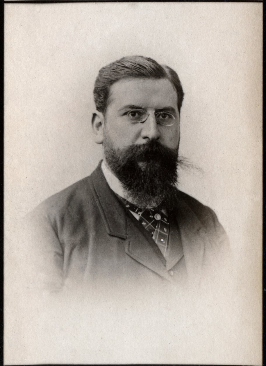 Porträtt av Raoul Pugno (1852-1914), fransk kompositör, lärare, organist och pianist. av French Photographer
