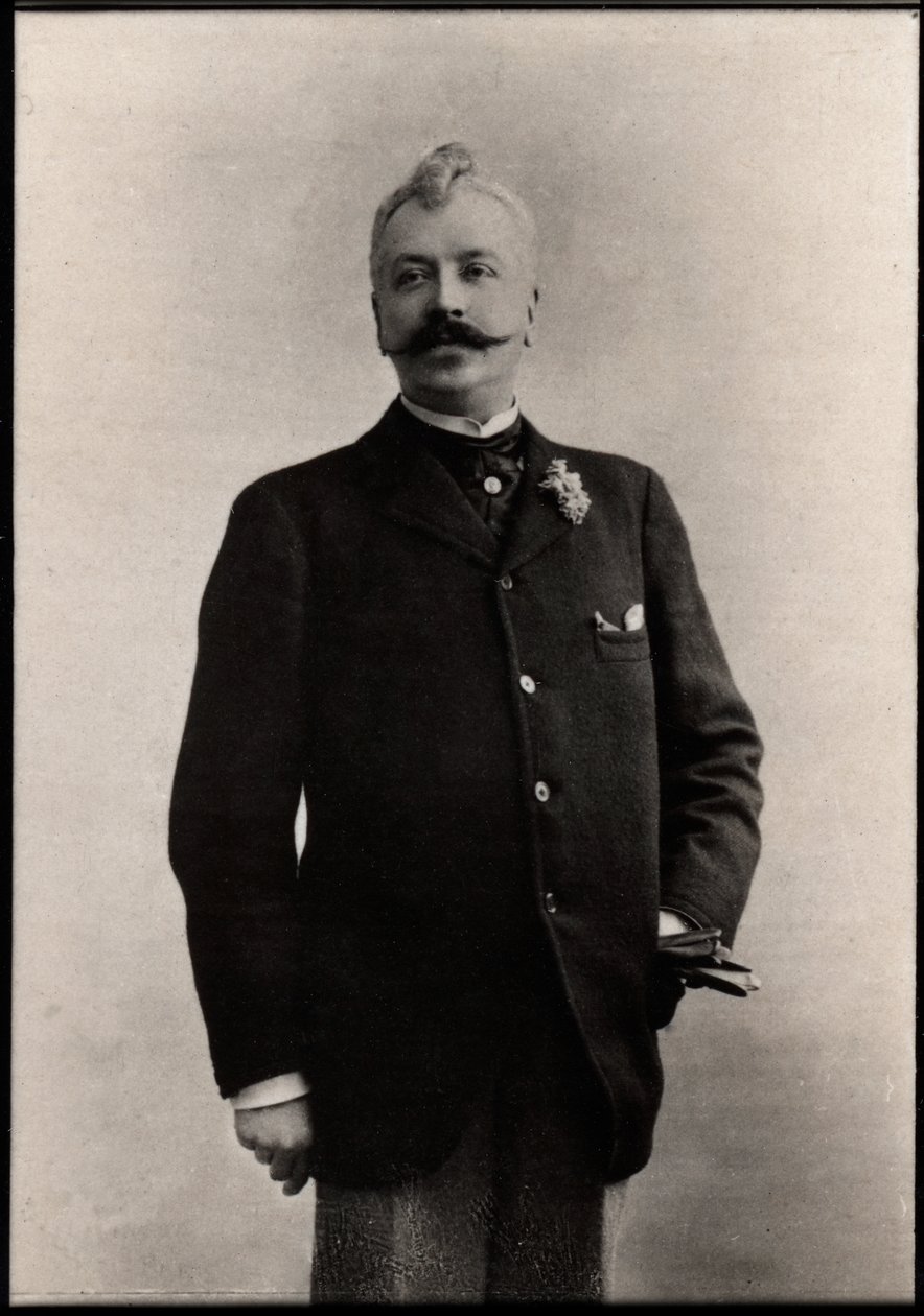 Porträtt av Rene Maizeroy (1856-1918), fransk författare. av French Photographer