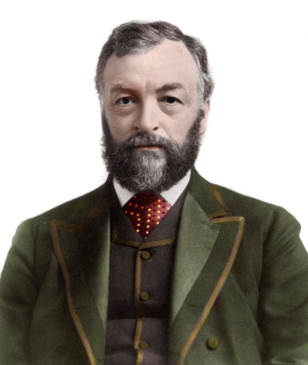 Porträtt av Samuel Pierpont Langley (1834-1906). Amerikansk astronom och flygplanspionjär. av French Photographer