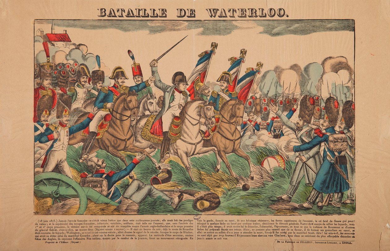 Slaget vid Waterloo av French School