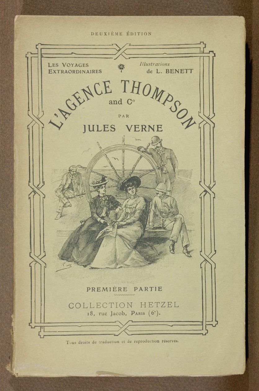 Bokomslag till The Thompson Travel Agency av Jules Verne (1828-1905) av French School
