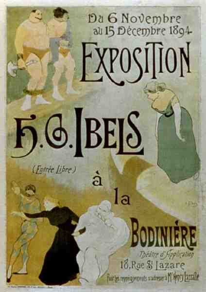 Utställning av H.B. Ibels vid Bodiniere, 6-15 december 1894 av French School