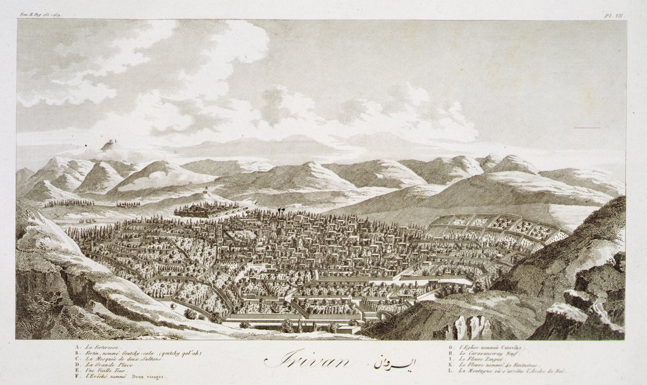 Irivan, från Voyages du Chevalier Chardin en Perse, et en autres Lieux d