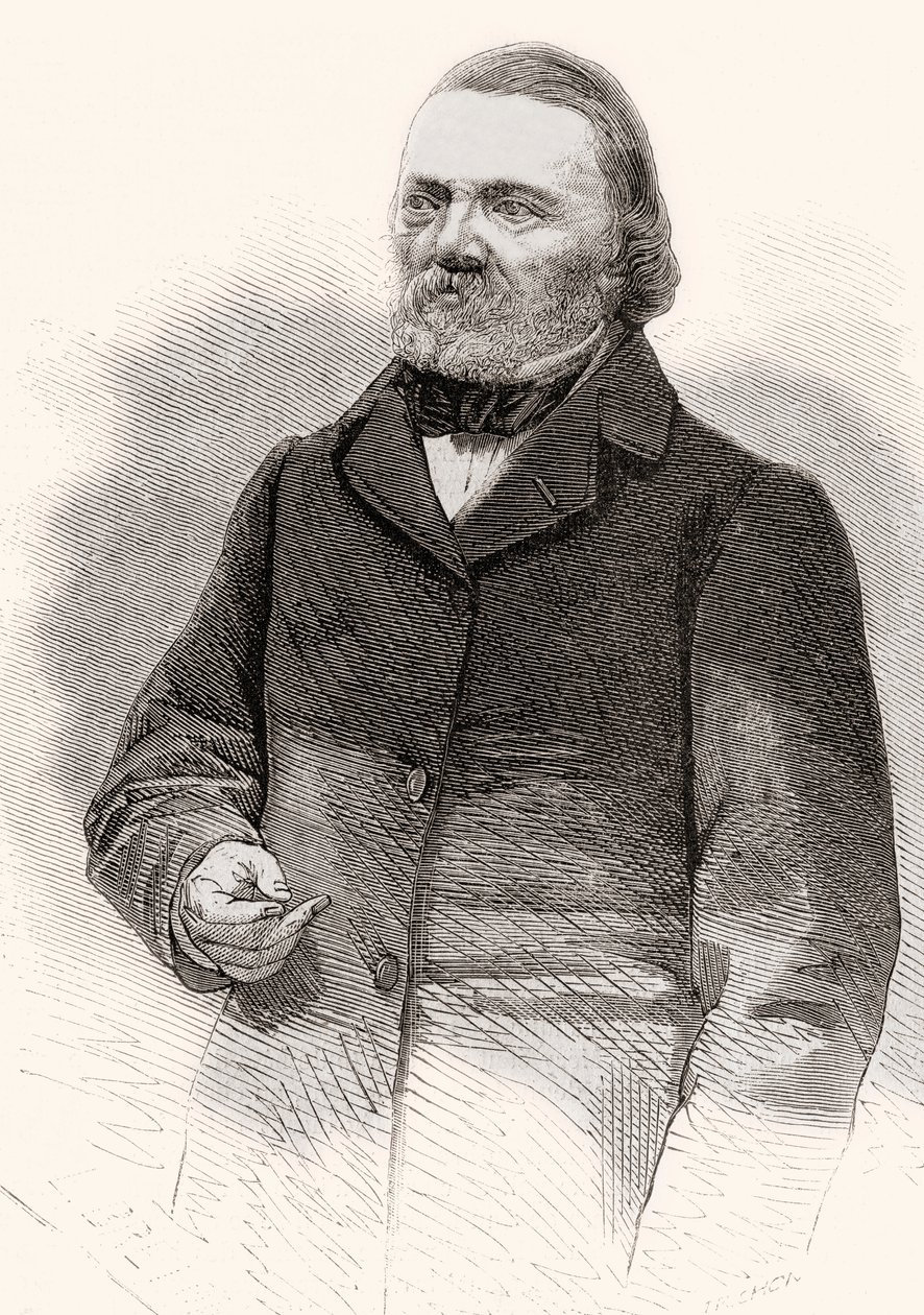 Joseph Méry, från LUniverd Illustré, 1866 av French School