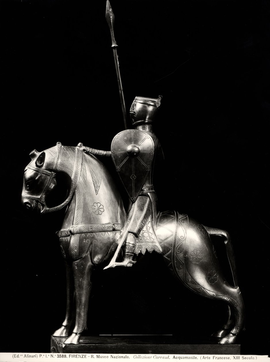 Knight akvamanil (koppar) av French School