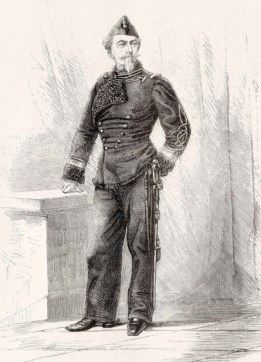 Nicolae Golescu, från LUnivers Illustré, publicerad 1866 av French School
