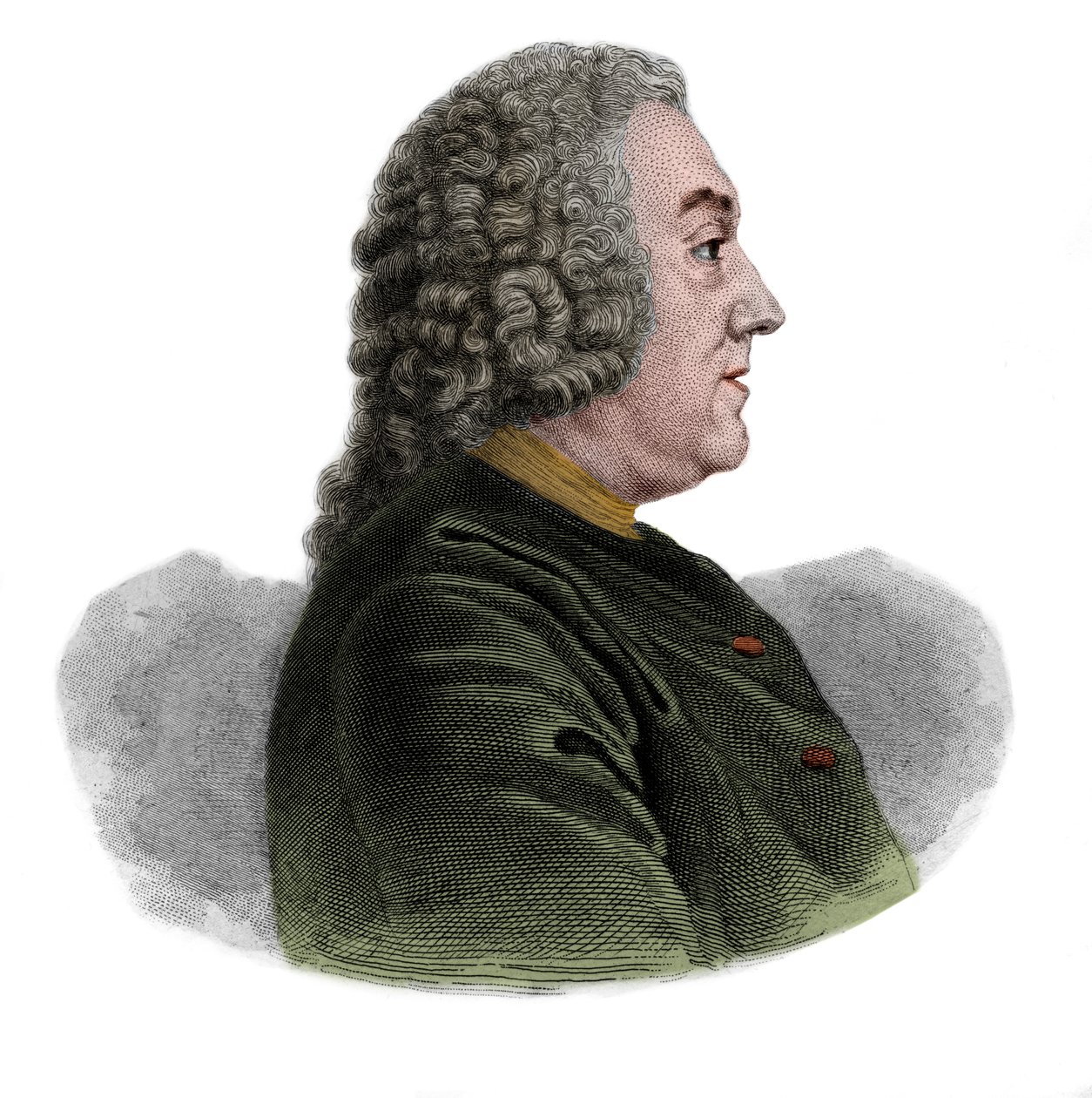 Porträtt av Anne Claude de Caylus markis dEsternay, baron de Bransac (1692-1765) fransk antikvarie, proto-arkeolog och bokstäver. av French School